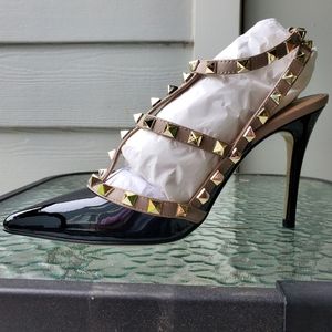 Valentino Black Patent Leather Heels
